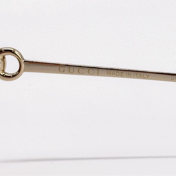 NEW GUCCI GG1700S 004 SUNGLASSES SHIELD GOLD BROWN WOMEN GUCCI EYEWEAR - Picture 9 of 10